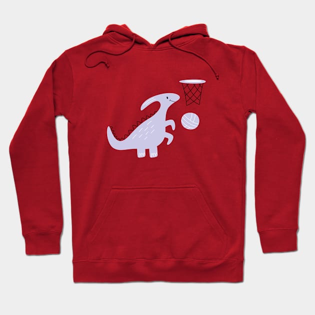 Prehistoric Basketball Dino Hoodie by Hayden Mango Collective 